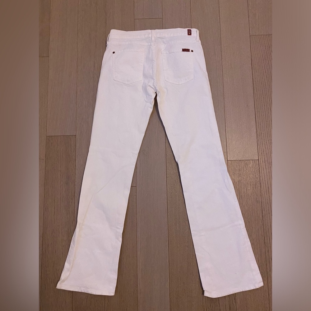 EUC 7 For All Mankind cream jeans